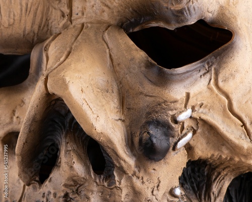 Closeup shot of the Eye cavity mask for Halloween