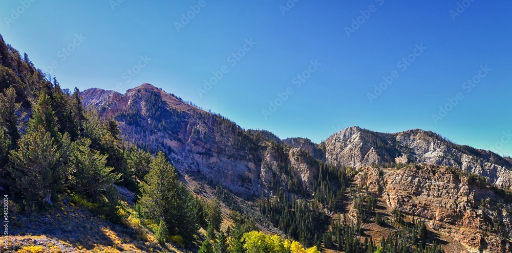 Deseret Peak Wilderness Stansbury Mountains by Oquirrh Mountain Range Rocky Mountains, Utah. United States.