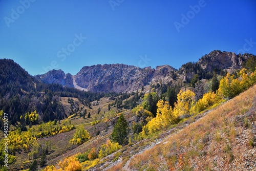 Deseret Peak Wilderness Stansbury Mountains by Oquirrh Mountain Range Rocky Mountains  Utah. United States.