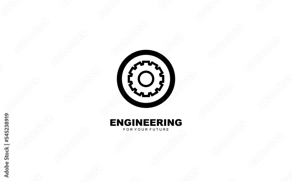 O logo gear for identity. industrial template vector illustration for your brand.