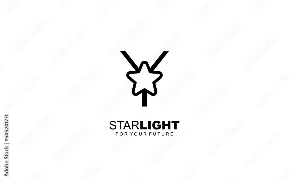 Y logo star for branding company. letter template vector illustration for your brand.