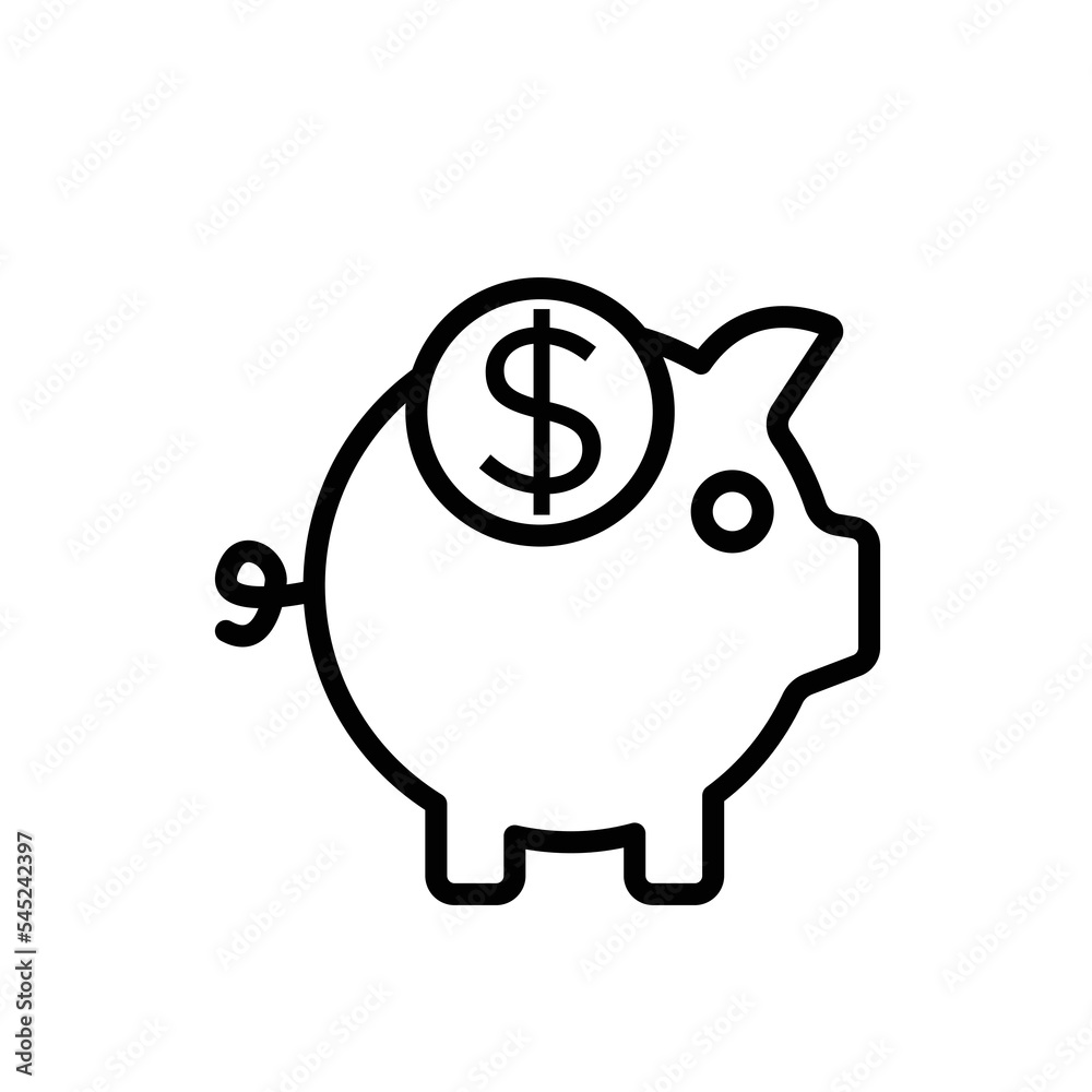 piggy bank icon design vector template piggy bank icon design vector template