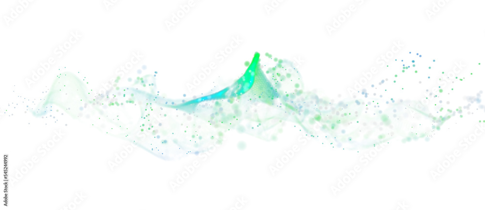 Global network. Blockchain. 3D illustration. Neural networks and artificial intelligence. Abstract