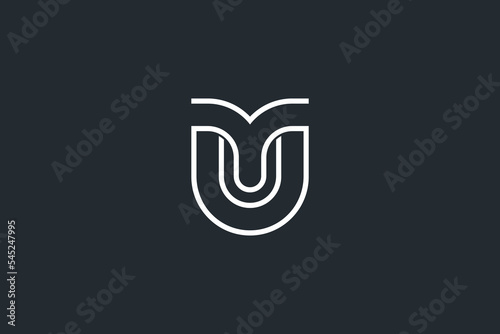 Abstract UY, YU, U, Y Letters Logo Monogram icon.