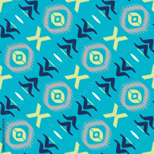 Motif ikat background tribal African Borneo Scandinavian Batik bohemian texture digital vector design for Print saree kurti Fabric brush symbols swatches