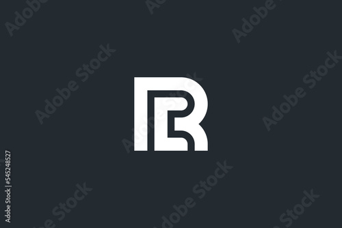 Abstract RC, CR, R, C Letters Logo Monogram icon.