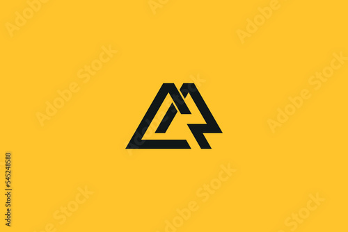 Abstract CR, RC, C, R Letters Logo Monogram icon.