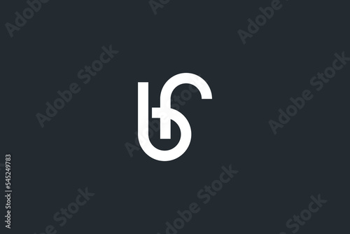 Abstract letter FB BF geometric Initial based logo design.