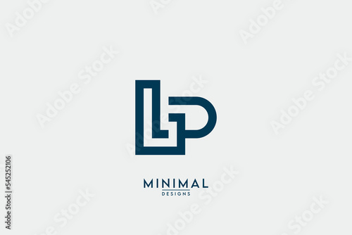 Initial letter LP, PL, L, P Logo Design Vector Template Element.