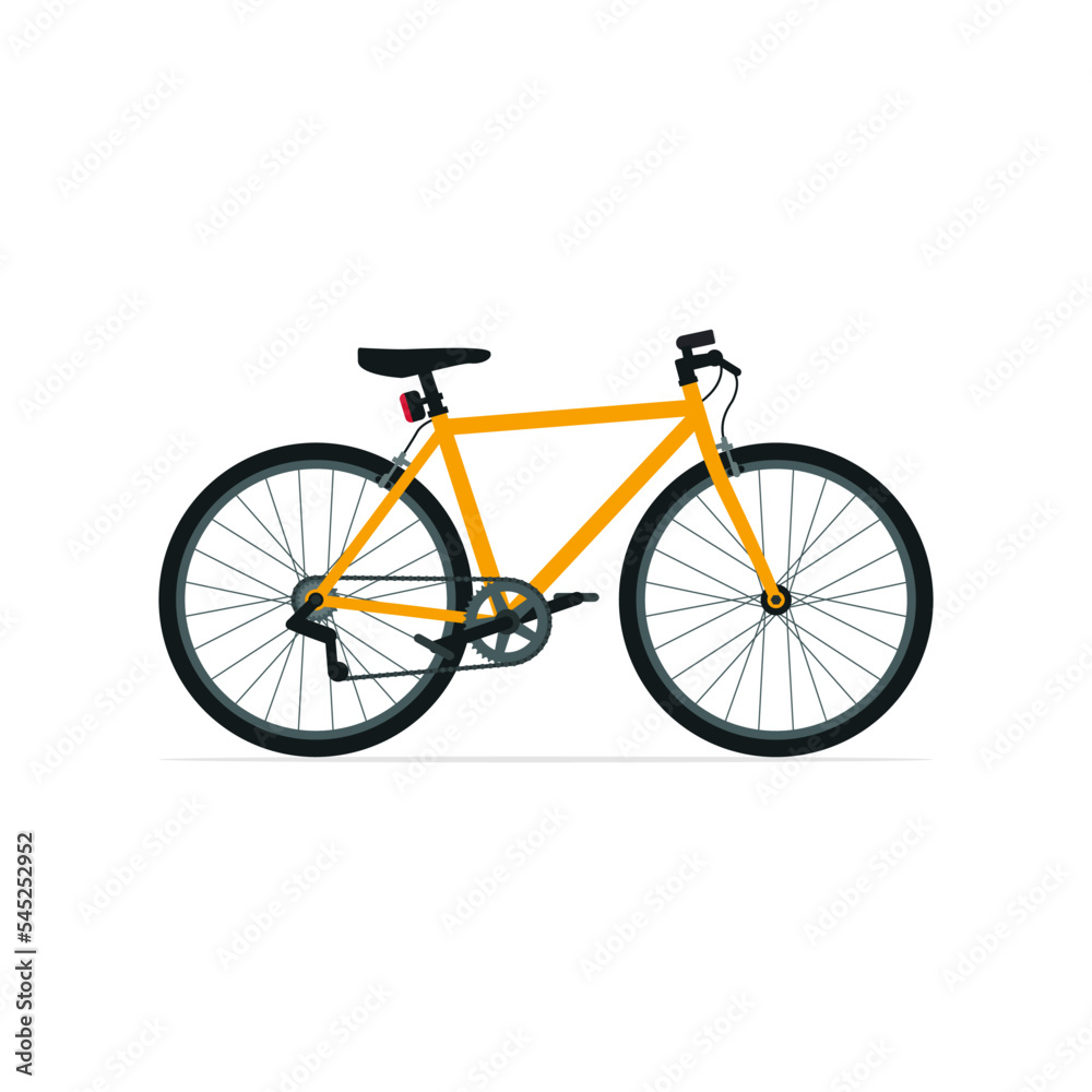 Fototapeta premium Bicycle isolated on white background