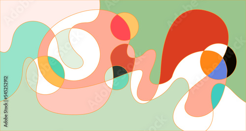 Vector colorful abstract psychedelic liquid and fluid background pattern