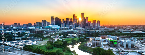 Houston Texas sunset sky