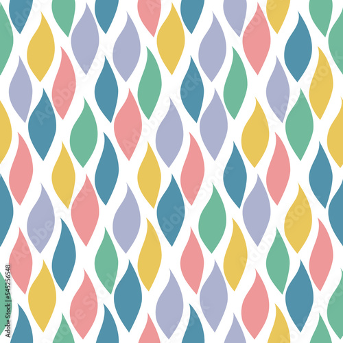 Abstract pattern of colorful tree leaves