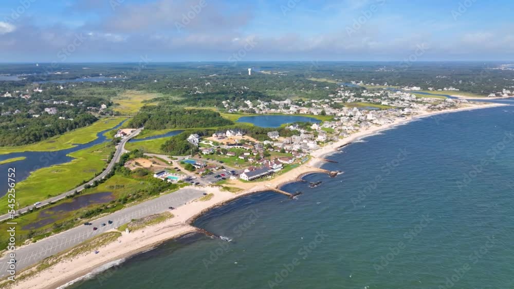 West Dennis Lighthouse was built in 1855 knows as Bass River Light at West Dennis Beach in town of Dennis, Cape Cod, Massachusetts MA, USA. West Dennis Lighthouse was built in 1855 knows as Bass River Light at West Dennis Beach in town of Dennis, Cape Cod, Massachusetts MA, USA.