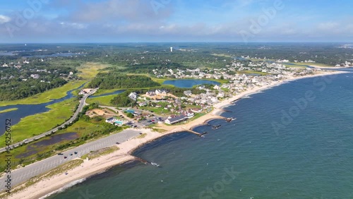 Wallpaper Mural West Dennis Lighthouse was built in 1855 knows as Bass River Light at West Dennis Beach in town of Dennis, Cape Cod, Massachusetts MA, USA.  Torontodigital.ca