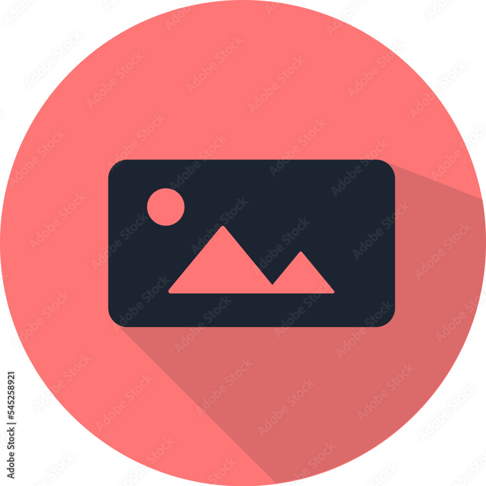 Flat Web Service Icon with rounded shape and shadow Flat Web Service Icon with rounded shape and shadow