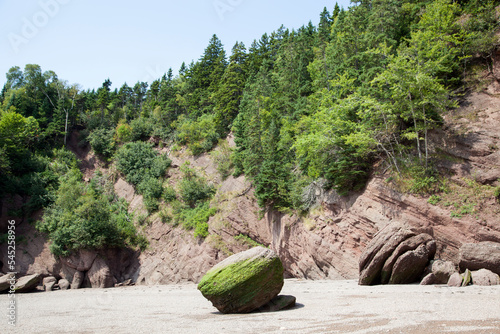 Canada's Hopewell Rocks Park Beach Stone