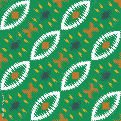 Ikat background tribal abstract Seamless Pattern. Ethnic Geometric Ikkat Batik Digital vector textile Design for Prints Fabric saree Mughal brush symbol Swaths texture Kurti Kurtis Kurtas