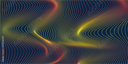 Abstract Waving Particle Technology Background Design. Abstract wave moving dots flow particles,