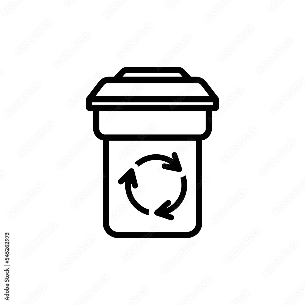 trash can icon design vector template trash can icon design vector template