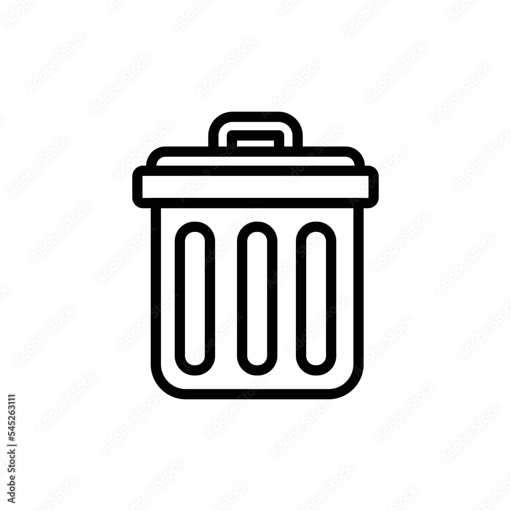 trash can icon design vector template trash can icon design vector template