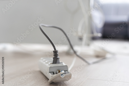 Wallpaper Mural electric heater and extension cord. Torontodigital.ca