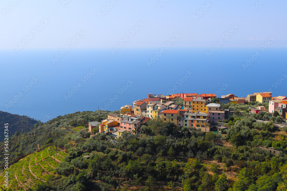 Italian village next to the sea