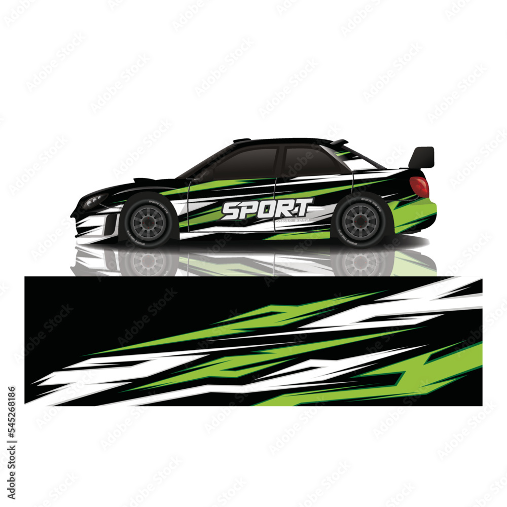 Car decal wrap design vector Car decal wrap design vector