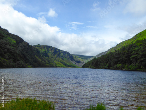 Mountains and lake in Ireland 