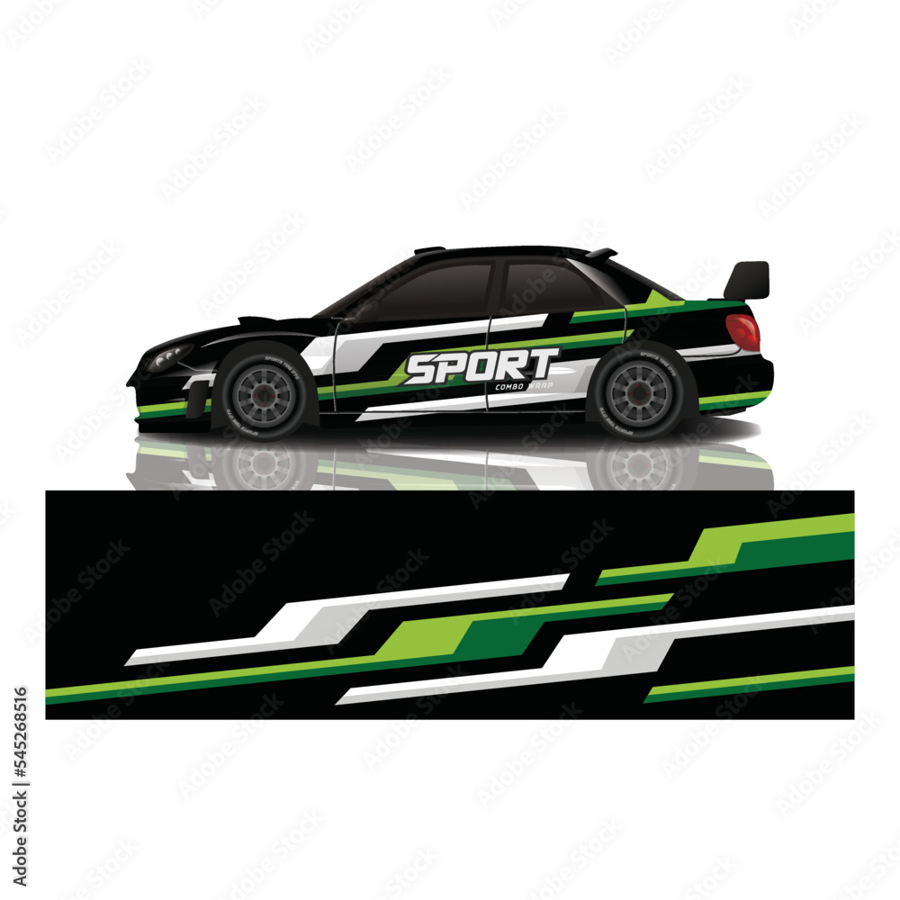 Car decal wrap design vector Car decal wrap design vector