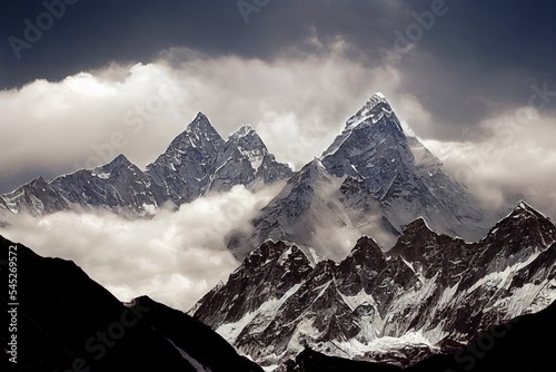 Nepal, Himalayas, Khumbu, Everest Region, Ama Dablam Base Camp