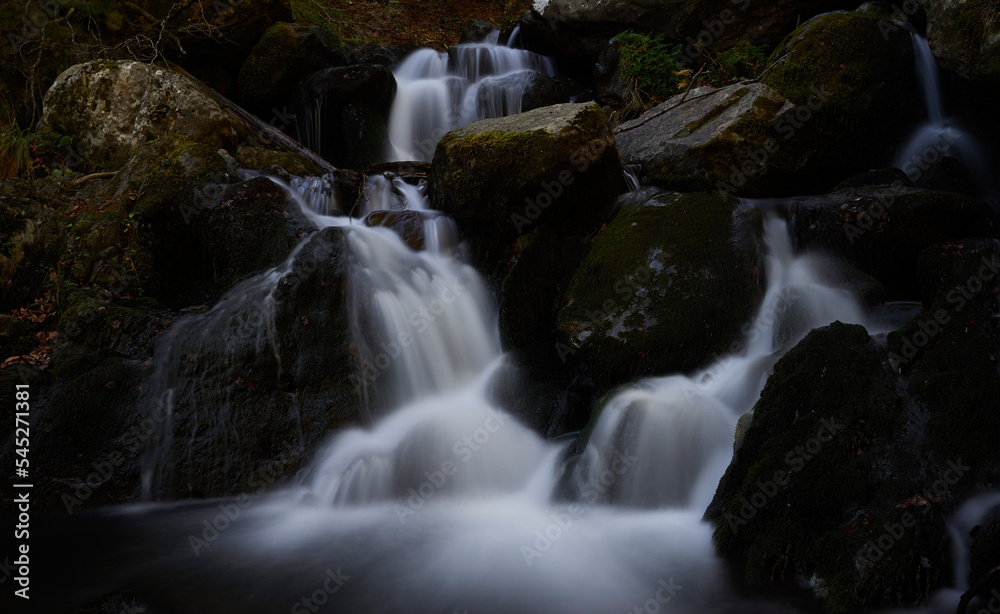 FRANCE- LONG POSTURE- WATERFALL- OSSAU FRANCE- LONG POSTURE- WATERFALL- OSSAU