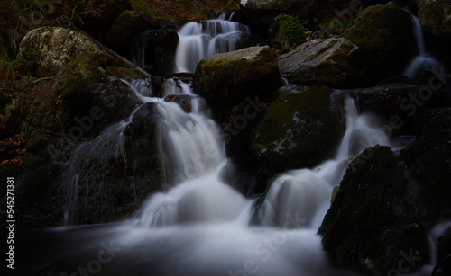 FRANCE- LONG POSTURE- WATERFALL- OSSAU