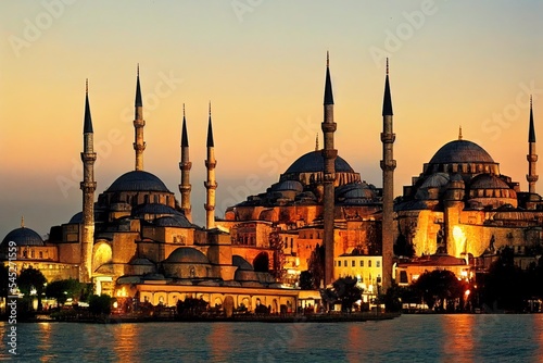 Foto Istanbul the capital of Turkey, eastern tourist city.