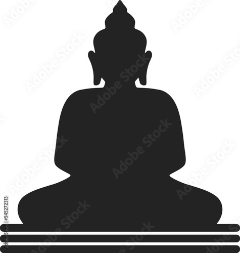 Meditation pose symbol