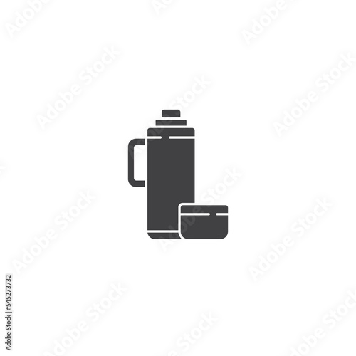 Thermo Icon, Thermos Bottle Icon, Vacuum Flask Icon Vector Illustration Eps10