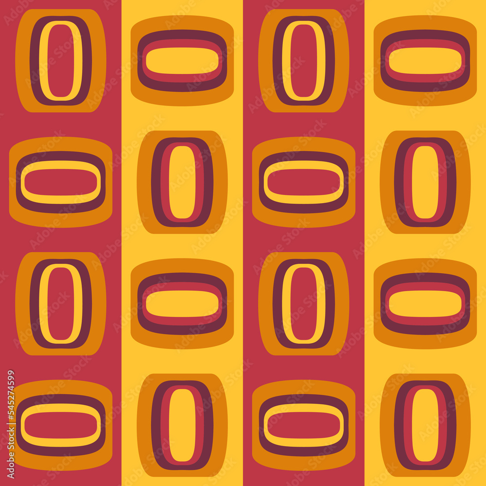 Fototapeta premium Abstract attractive ornament for decorating any surfaces or things. Seamless pattern.