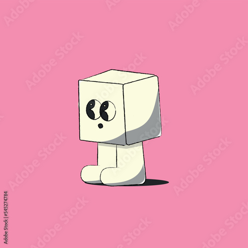 fluffy sugar cube waiting standing