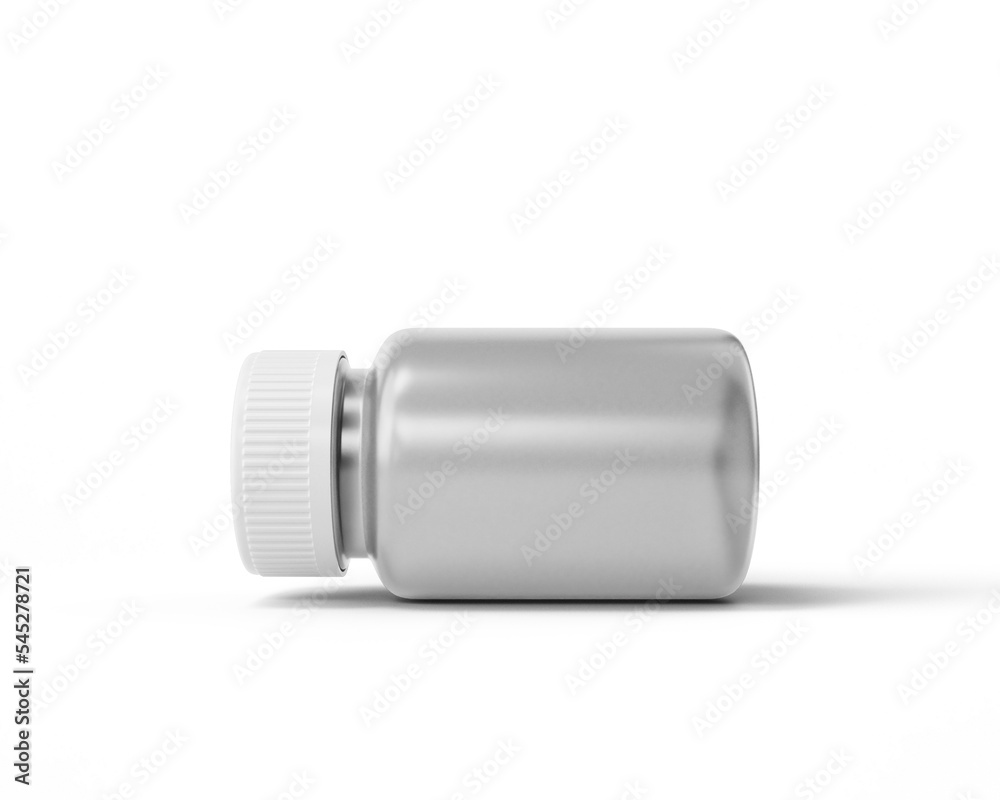 blank Medicine plastic bottle with transparent background. 3D render. blank Medicine plastic bottle with transparent background. 3D render.