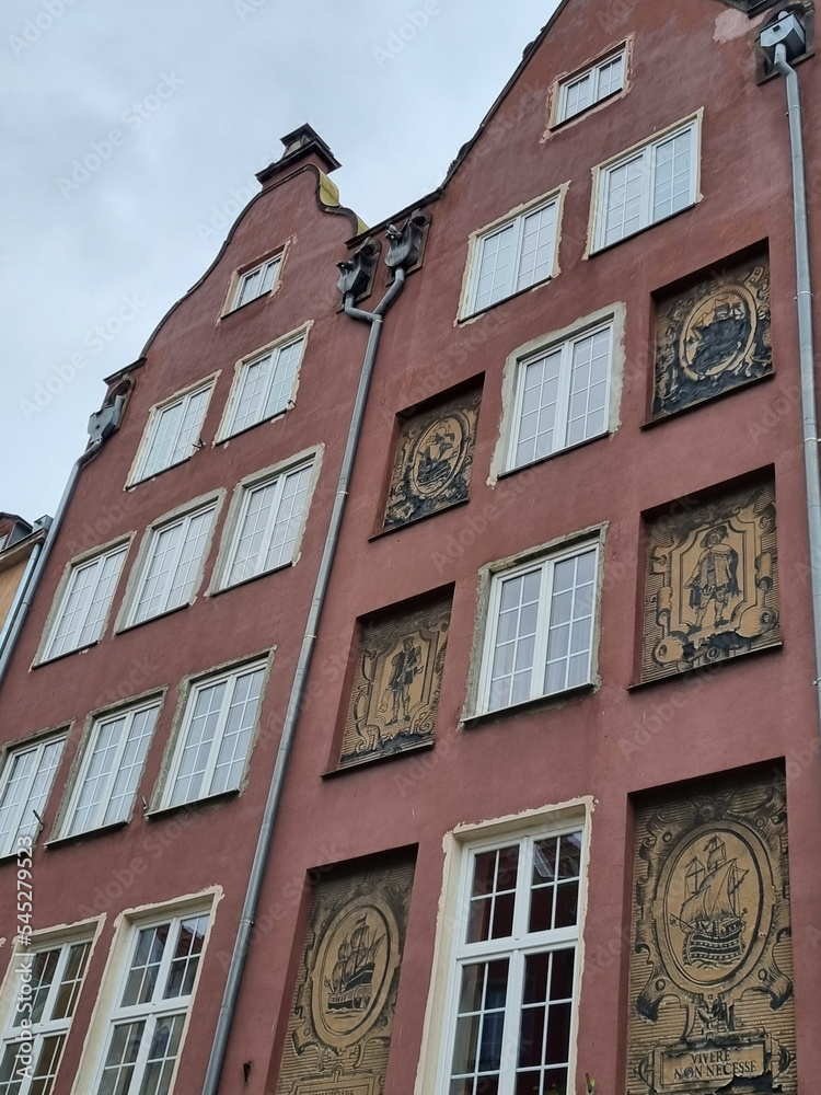 Fototapeta premium old town of Gdansk, houses