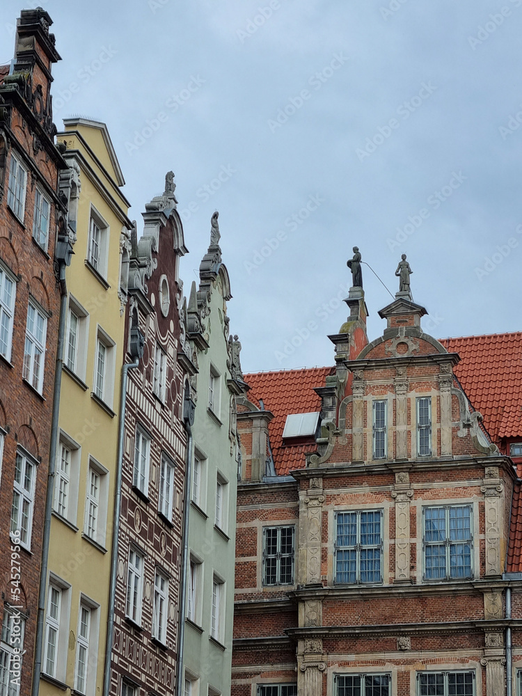near old town in Gdansk, architecture, gothic style