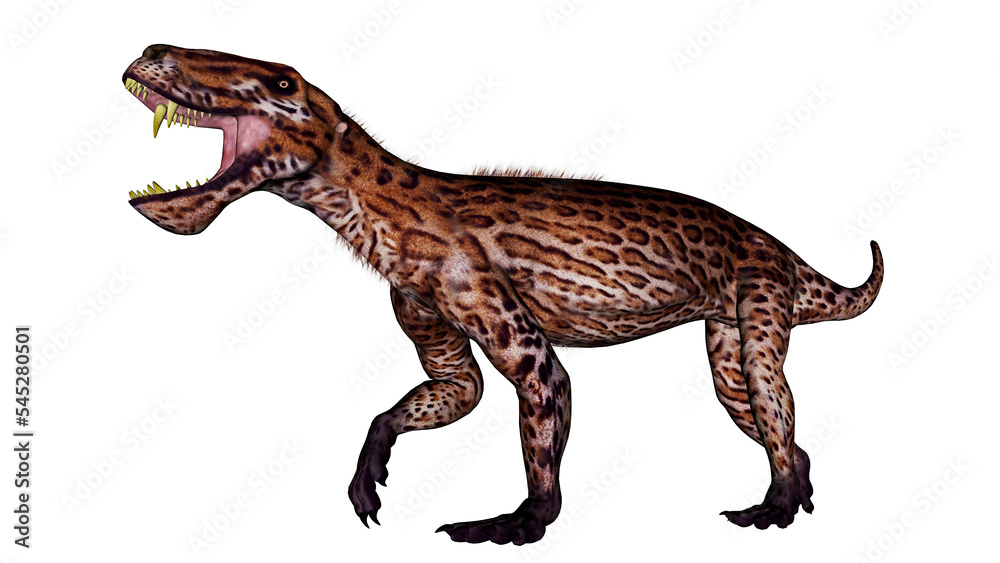 Fototapeta premium Lycaenops dinosaur - 3D render