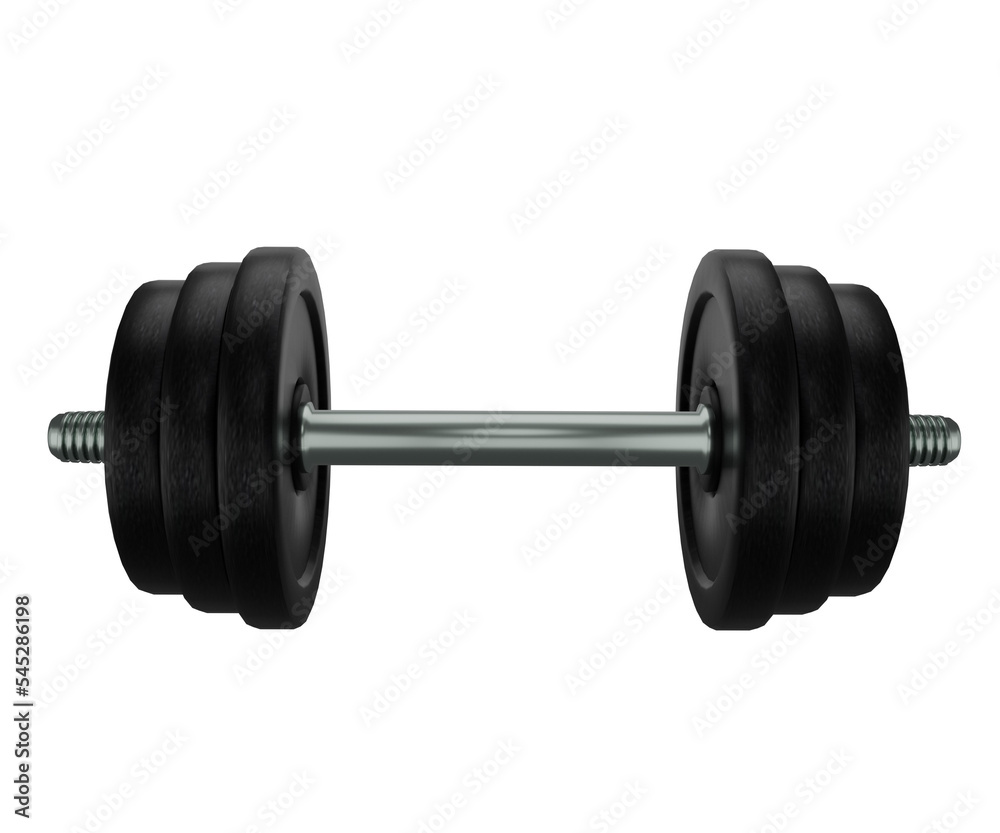 3d rendering realistic dumbbell weights 3d rendering realistic dumbbell weights
