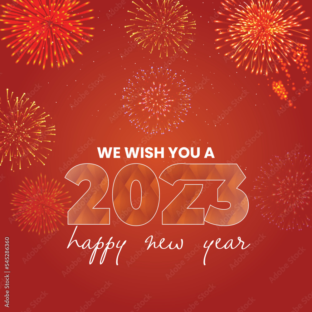 Abstract colorful Happy New Year 2023 celebration Abstract colorful Happy New Year 2023 celebration