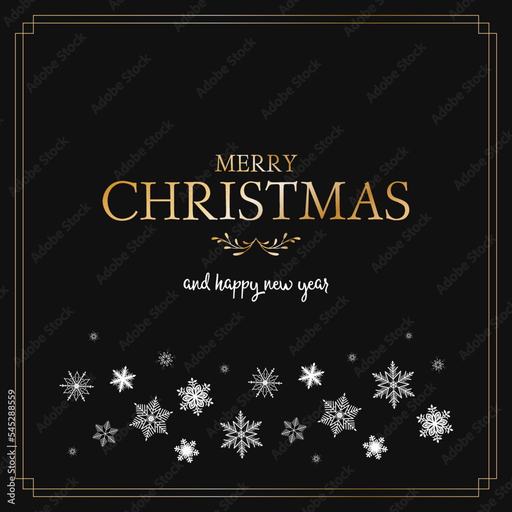 Christmas greeting card with snowflakes Christmas greeting card with snowflakes