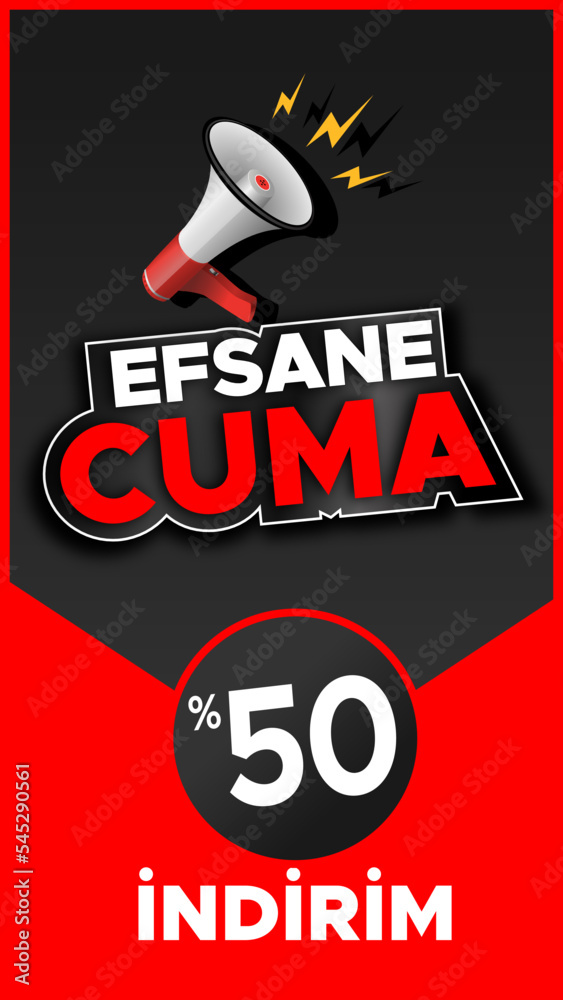 Black Friday banner vector design. Turkish language Black Friday banner vector design. Turkish language