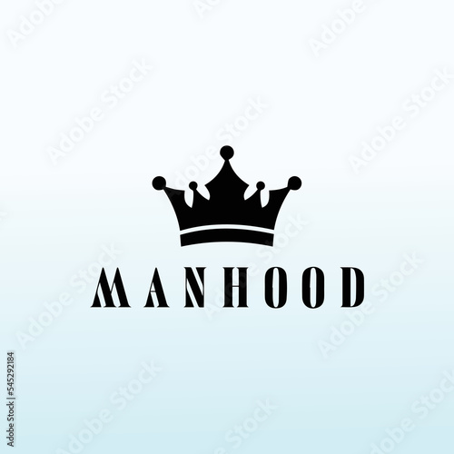 Manhood vector logo design ides