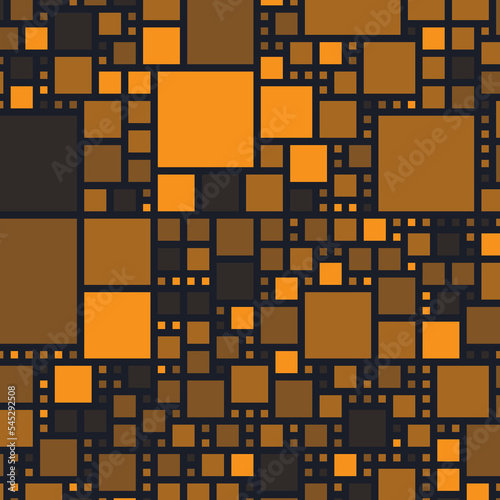 Blockchain background. Cryptocurrency web3 square banner ad.