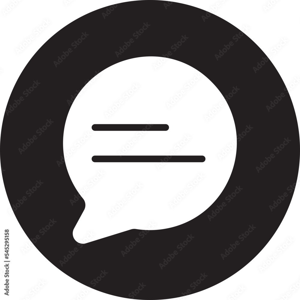 chat glyph icon