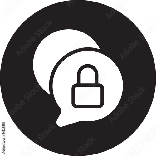 private chat glyph icon